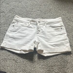 AG Adriano Goldschmied White Denim Jean Shorts